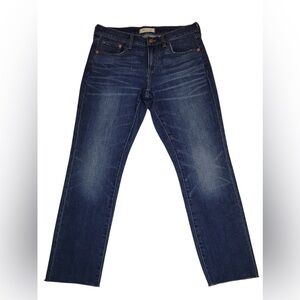 Madewell The Slim Straight Boyfriend Dark Blue Straight Jeans  Women’s Size 26